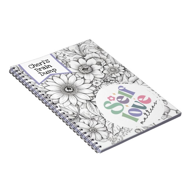 Self Care Notebook | Hirnschlag, Angstminderung Notizblock (Rechte Seite)