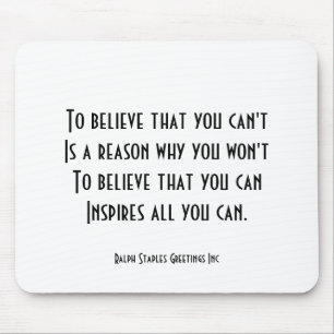 Self Confidence Mousepad