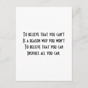 Self Confidence Postkarte