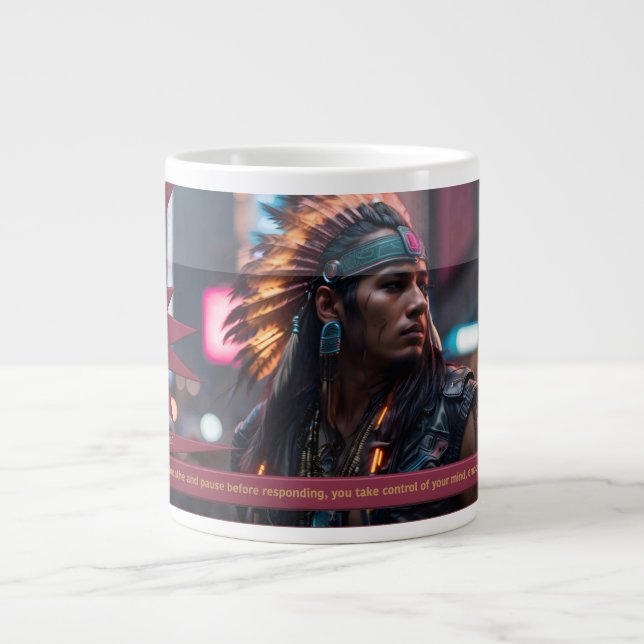 "Self-Control Is YOUR SuperPower" Jumbo-Tasse (Vorderseite)