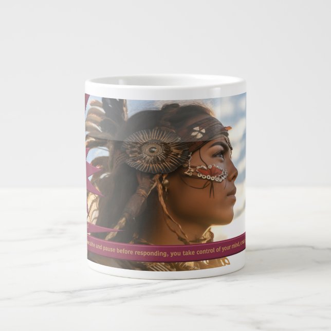 "Self-Control Is YOUR SuperPower" Jumbo-Tasse (Vorderseite)