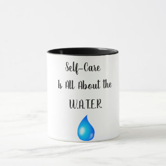 Self-Crae dreht sich alles um die W.AT.E.R. Tasse
