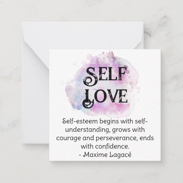 *~* Self-Esteem AP62 Maxime Lagacé Flat Note Card Mitteilungskarte (Vorderseite)