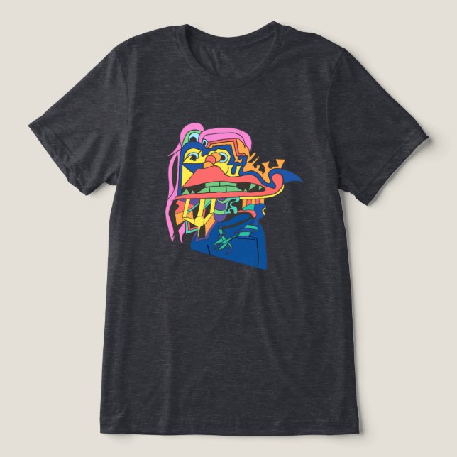 Self Esteem Under Construction Tri-Blend Shirt (Design Vorderseite)