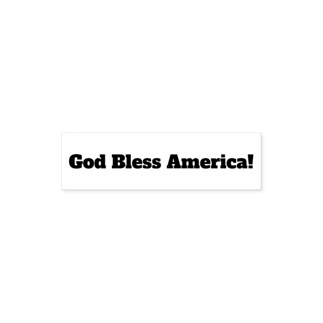Self Inking Sampter God bless America Permastempel (Design)