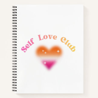 Self Love Club – Feministische Empowerment Retro-D Notizbuch