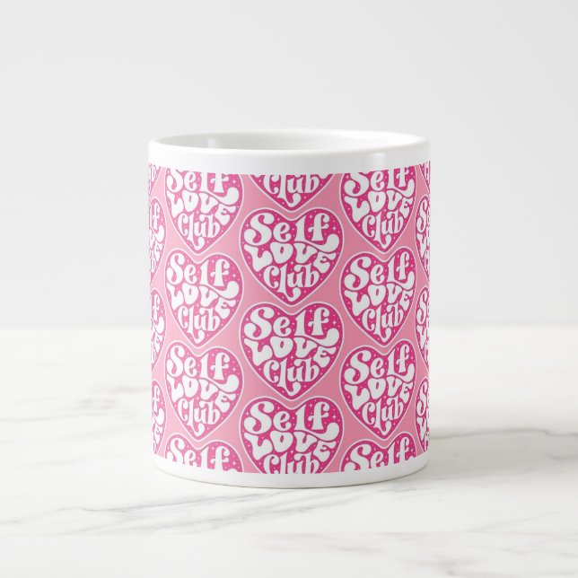 Self Love Club Jumbo-Tasse (Vorderseite)