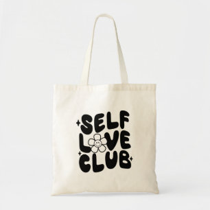 Self Love Club Retro Groovy Vintage Stil Tragetasche