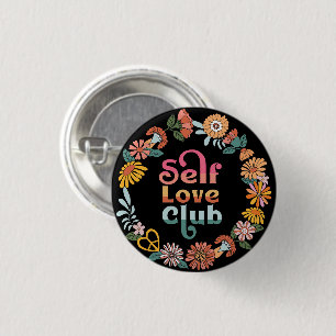 Self Love Club Retro Positives Zitat Button