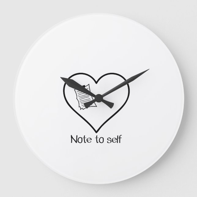 self love große wanduhr (Vorderseite)