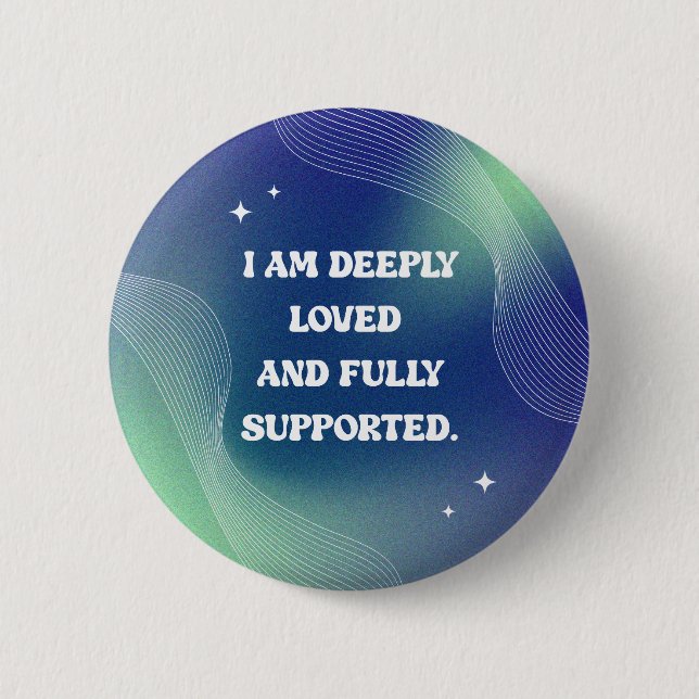 Self Love, Motivational, Inspirational Quote Button (Vorderseite)
