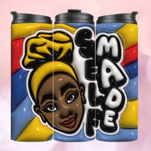 SELF MADE - Afro-American Woman Tumbler Thermosbecher