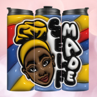 SELF MADE - Afro-American Woman Tumbler Thermosbecher
