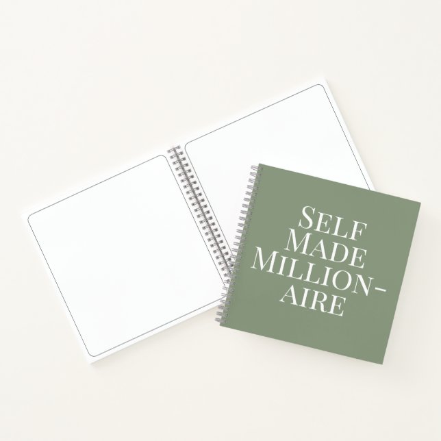 Self Made Millionaire Vision Board Journal Notizbuch (Innenseite)