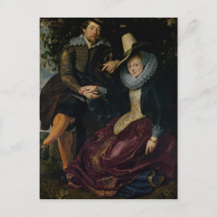 Self portrait with Isabella Brandt Postkarte