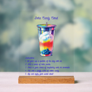 Self-Serve Mocktail Acrylic Sign Acrylschild