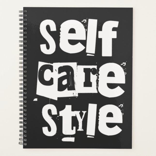 Selfcare style, mental health positivity planer (Vorderseite)
