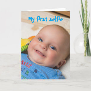 Selfie Baby Boy Card Karte