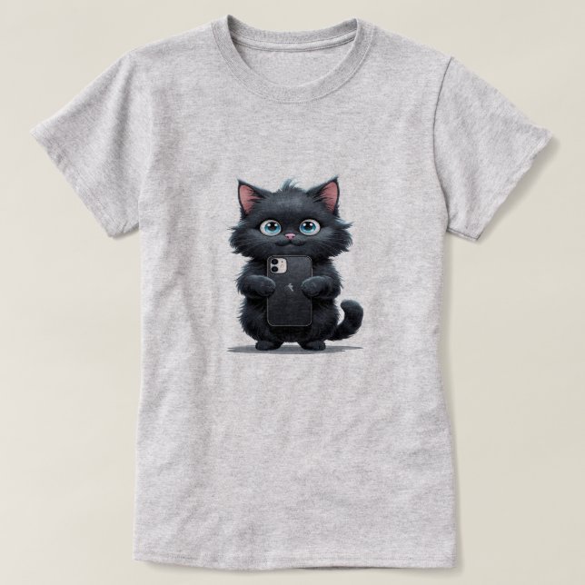 Selfie Cat T-Shirt (Design vorne)