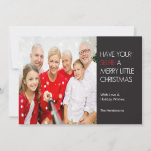 Selfie Christmas Card Feiertagskarte