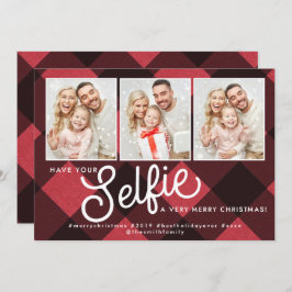 Selfie Christmas Card, Selfie Holiday Card, Selfie Einladung