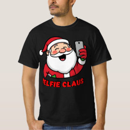 Selfie Claus – Modern Christmas Santa Design T-Shirt