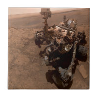 Selfie der Mars Neugier Roter Marsch Landschaft