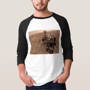 Selfie der Mars Neugier Roter Marsch Landschaft T-Shirt