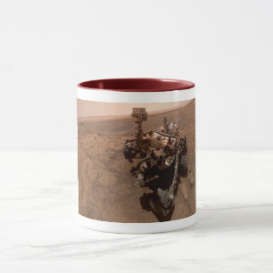 Selfie der Mars Neugier Roter Marsch Landschaft Tasse