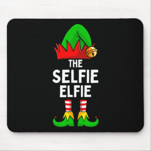 Selfie Elfie Elf Matching Familie Weihnachten Mousepad
