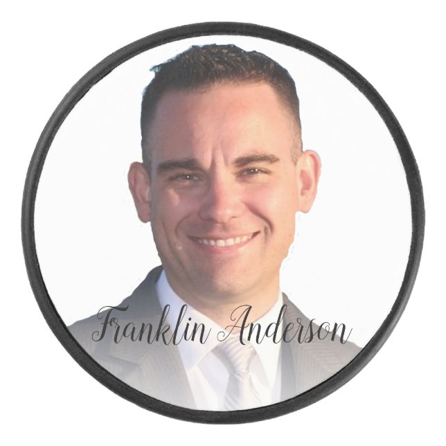 Selfie-Fun-Fab-Vorlage Eishockey Puck (Vorderseite)