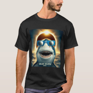 Selfie-Hai Damen Herren Solar-Illustration T-Shirt