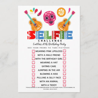 Selfie Herausforderungsspiel Einladung
