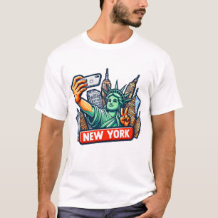 Selfie mit der Freiheitsstatue T-Shirt