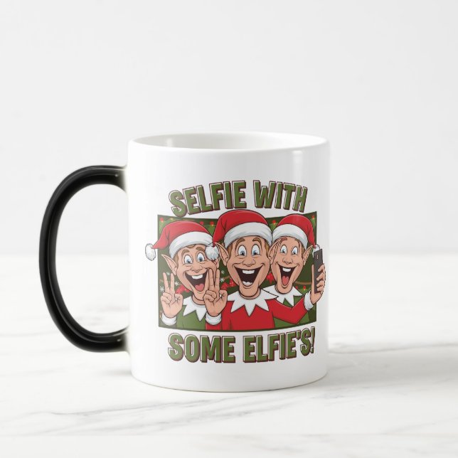 Selfie mit ein paar Elfen! 🎄 🤳 🧝 ‍ ♂️ Kaffeetasse (Links)