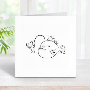 Selfie mit Seeteufel Permastempel