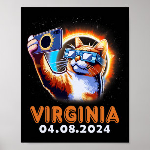 Selfie mit Total Solar Eclipse 2024 Virg Poster