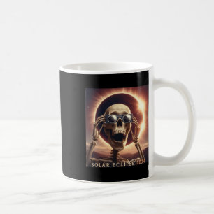Selfie Skeleton Kids Mens Solar Eclipse Kaffeetasse