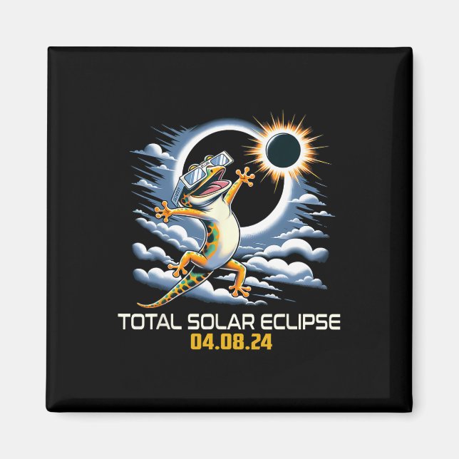 Selfie Solar Eclipse Magnet (Vorne)