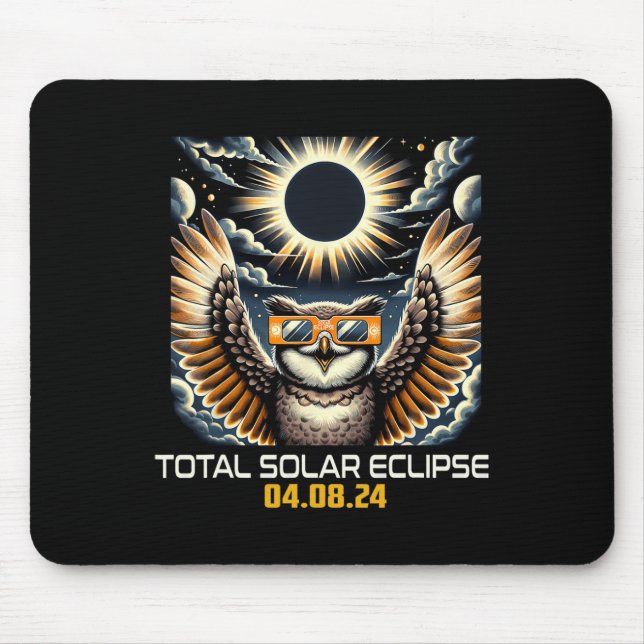 Selfie Solar Eclipse Solar Eclipse 2024 Totalität Mousepad (Vorne)