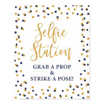 Selfie Station Grab a Prop & Strip a Pose Zeichen
