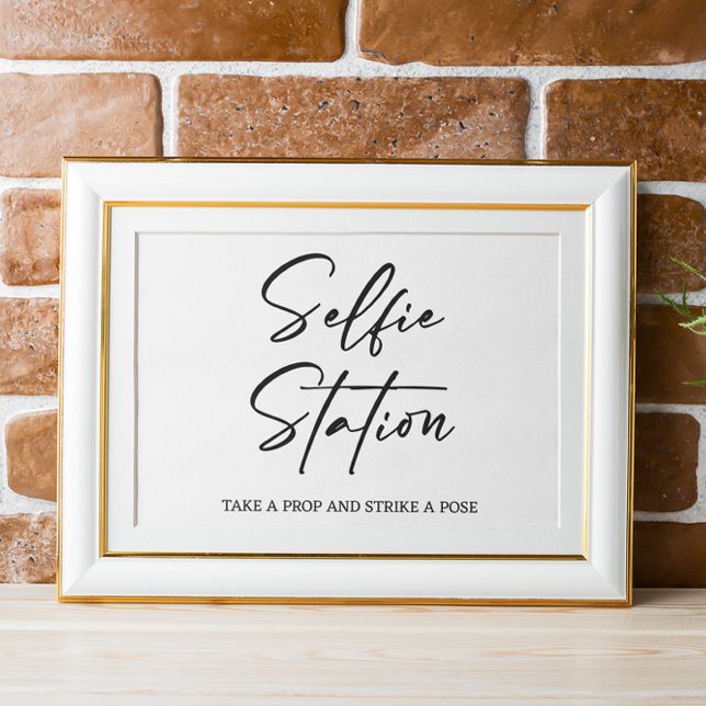Selfie Station Wedding Sign Poster (Von Creator hochgeladen)