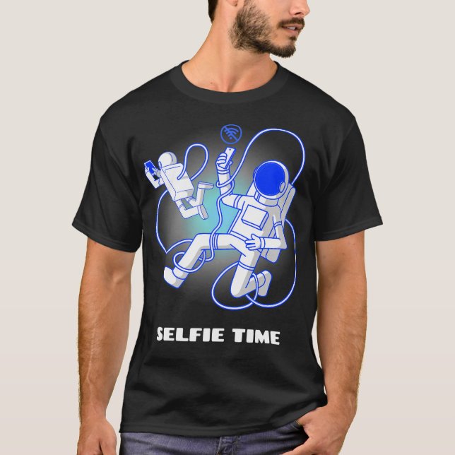 Selfie Time Astronaut T-Shirt (Vorderseite)