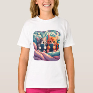 Selfie Time - Niedliche Kätzchen mit Handys T-Shirt