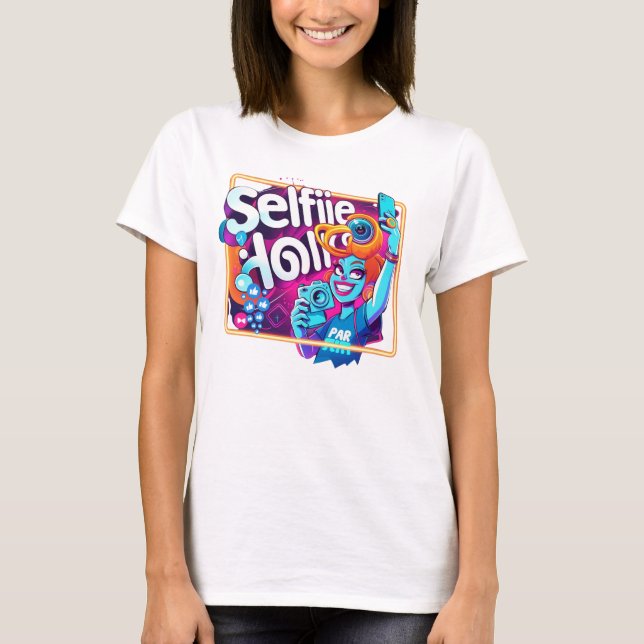 Selfieholic - Design für Spaß und Trendy Selfie Lo T-Shirt (Vorderseite)