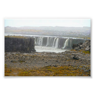 Selfoss, Wasserfall, Jökulsárgljúfur Park, Island Fotodruck