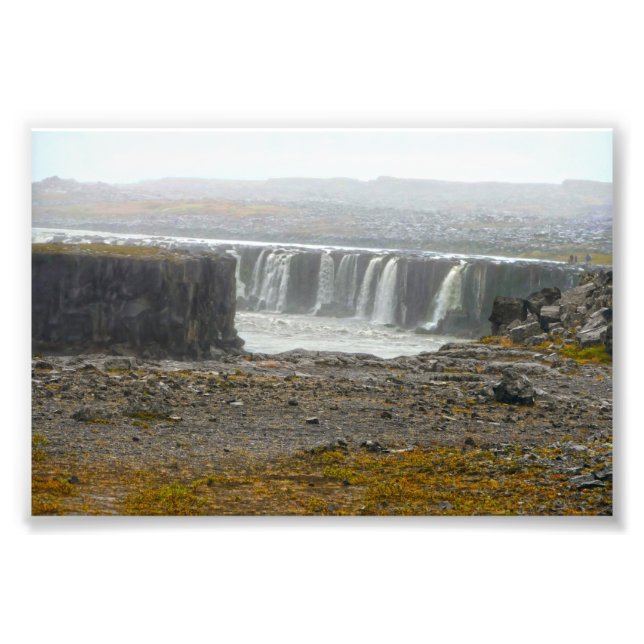 Selfoss, Wasserfall, Jökulsárgljúfur Park, Island Fotodruck (Vorne)