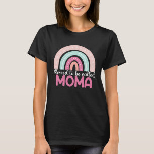 Selig als Mama Moma Rainbow Mütter am Tag T-Shirt
