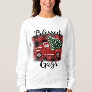 Selig Gaga Red Truck Vintage Weihnachtsbaum Sweatshirt