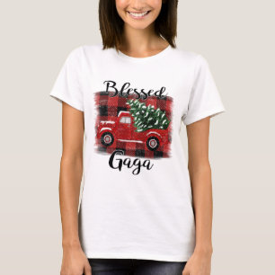 Selig Gaga Red Truck Vintage Weihnachtsbaum T-Shirt
